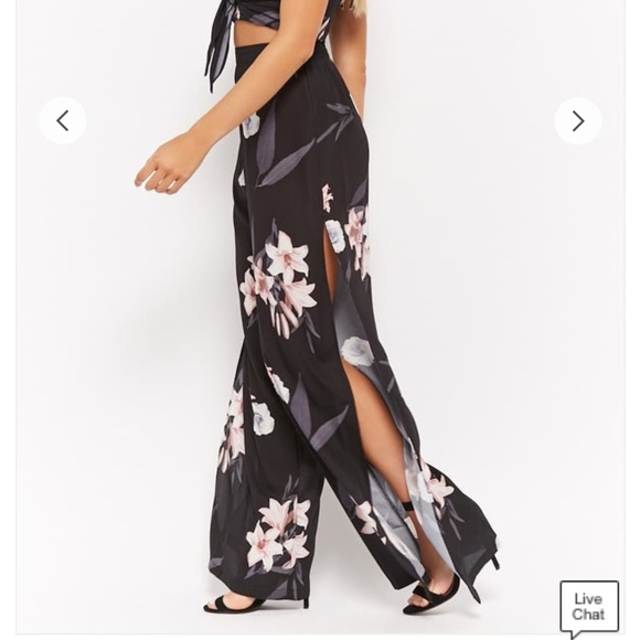 Floral print cropped cami & pants set - Picture 6 of 6